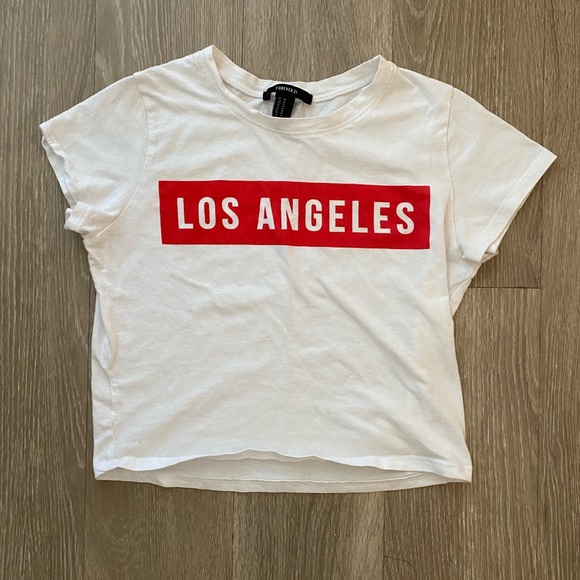 Forever 21 Los Angeles Crop Top - Picture 1 of 1